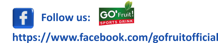 Follow us on Facebook: Go'Fruit! sports drink